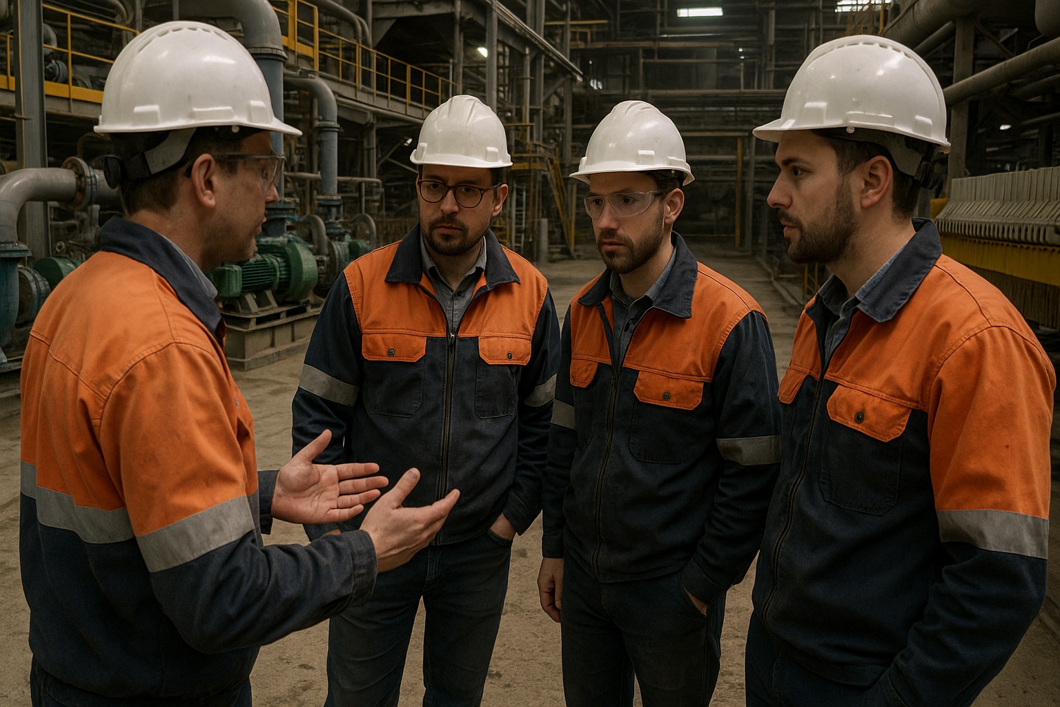 Planta industrial em operação